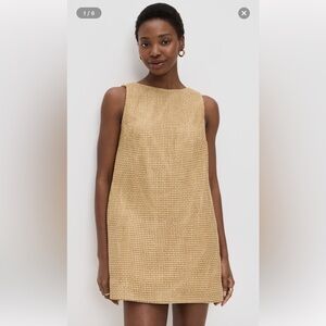 Simon Miller Tan Sleeveless Textured Dress